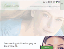 Tablet Screenshot of emeraldcoastderm.com